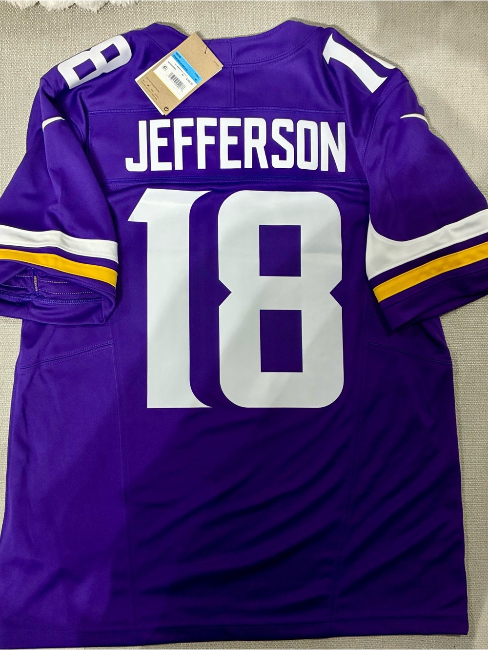 Justin Jefferson Minnesota Vikings Nike Vapor Limited Jersey — Men's Medium